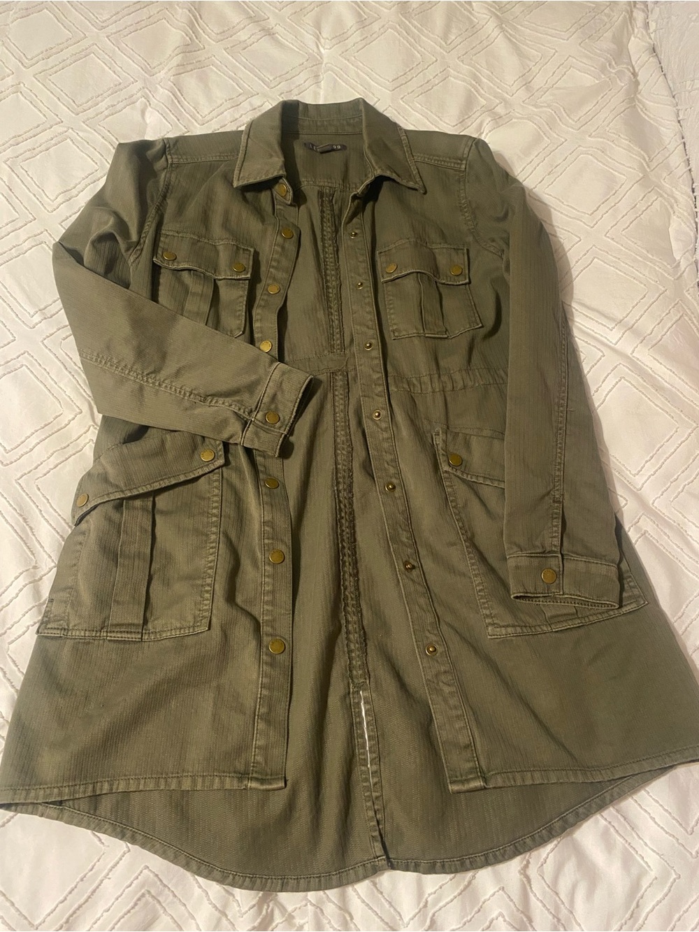 Level 99 Utility Anorak 
Olive Green Jacket